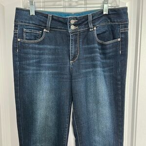 PAIGE Dark Blue Jeans with Vintage Wash